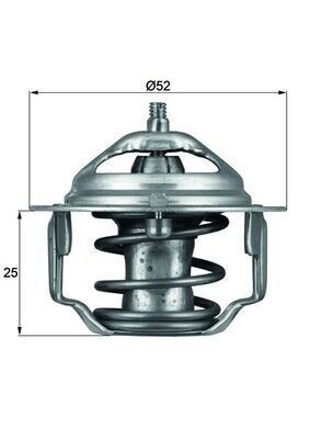 TERMOSTAT 82C COLT 84-92 -GALANT 87-92 -LANCER 88-96 -PAJERO 83-00 -L300-L200 86-94 MAZDA 121-323-626 HONDA 022315171-8AB715171-HE4199152D-MD008086-MD