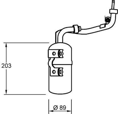Filter-Trockner und Akkumulator FORD FOCUS II / C-MAX