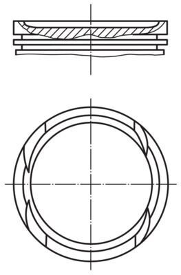 PİSTON COMPLETE 86.4 MM BMW