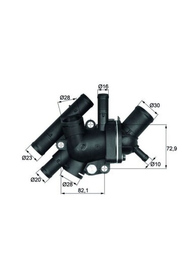 TERMOSTAT 89 C KOMPLE KANGOO 97> MEGANE I 96> CLIO II 98>05 LAGUNA 96> 1.9D F8Q SENSÖR DELİKLİ
