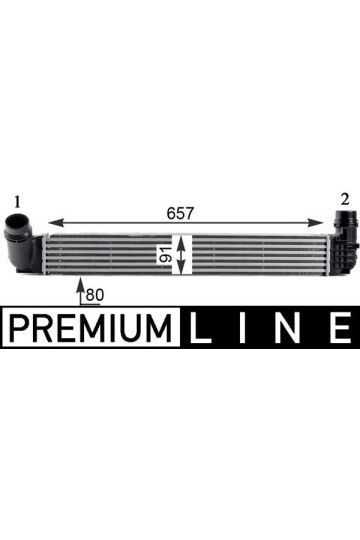 TURBO RADYATÖRÜ INTERCOOLER FLUENCE MGN III-SCENIC III 1.5DCI 09> 657x91x80 110L UK