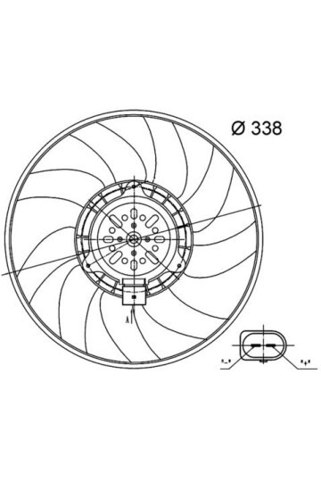 Kühlmittelkühler-/Kondensator-Lüfter AUDI A6 / Q3