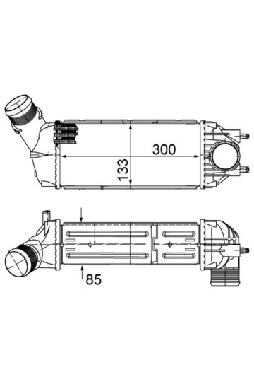 Ladeluftkühler CITRO N C4 PEU 307
