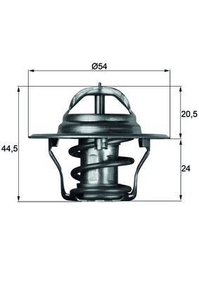 TERMOSTAT ACCENT 00-05 FIESTA 89-95 GETZ 02-05 MICRA 03-10 NOTE 06> 1.3-1.5-1.4 88C