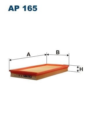 HAVA FİLTRESİ MITSUBISHI CARISMA 1600-VOLVO S40 99-03 V40 99-04 169x343x35