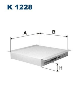 POLEN FİLTRESİ BIPPER-NEMO 08>DOBLO III-PUNTO-FIORINO-LINEA 06>EGEA 15> COMBO 12> 1.3-1.6CDTI-1.4 K 1228