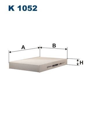 POLEN FİLTRESİ CLIO II 02>KANGOO 98>MEGANE I 96> LOGAN 04> 1.2 1.4 1.6 1.5DCI 1.9DCI K1052