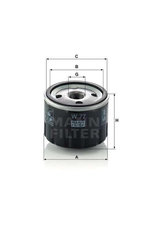 YAĞ FİLTRESİ RENAULT R 5 I 1.3 45HP 10/79-09/84