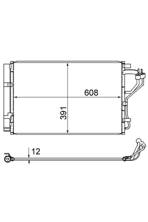 A/C-Kondensator HYUNDAI I30 / KIA CEED
