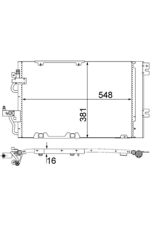 A/C-Kondensator OPEL ASTRA H PETROL