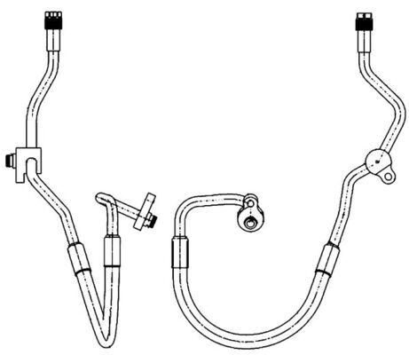 A/C-Schlauchgruppe FORD MONDEO IV / GALAXY