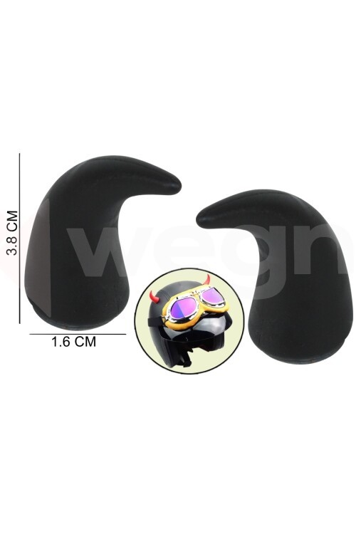 DİREKSİYON VE KASK ÜSTÜNE TAKILAN BOYNUZ APARATI SİYAH