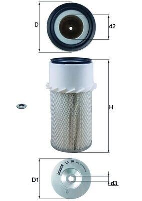 HAVA FİLTRESİ Air filter element