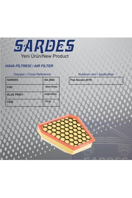 HAVA FİLTRESİ FIAT DUCATO III 19> 2.3d MTJ