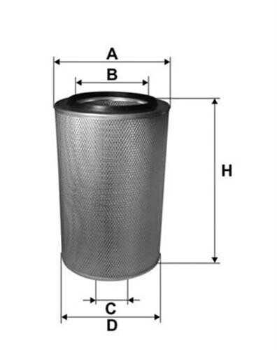 HAVA FİLTRESİ MERCEDES HP 677 . CH 1254 C 17225/3-AM 414-AF 4058