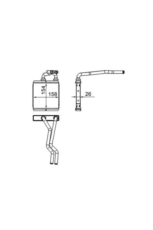Innenraum-W rmetauscher OPEL AGILA B