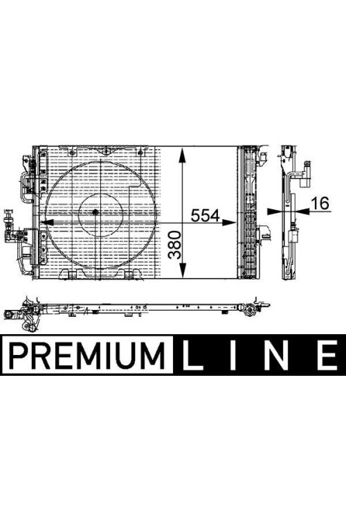 KLİMA RADYATÖRÜ KONDENSERİ ASTRA G-ZAFIRA 1.2 16V-1.4 16V-1.6 16V-1.8 16V-2.0 1 6V 593x384x17