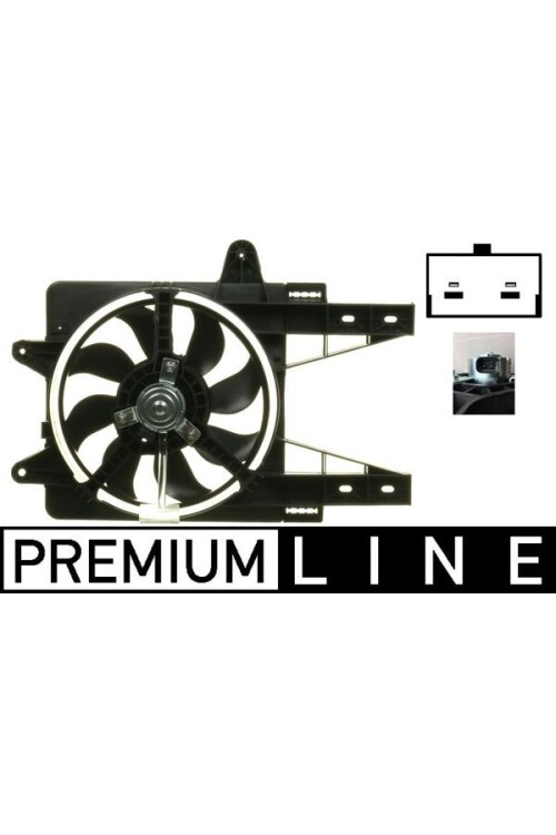 Kühlmittelkühler-/Kondensator-Lüfter FIAT PUNTO