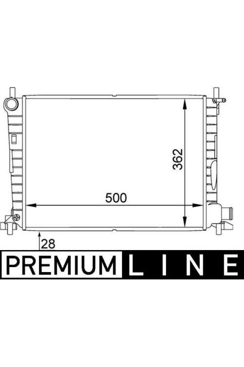Kühlmittelkühler FORD FIESTA IV