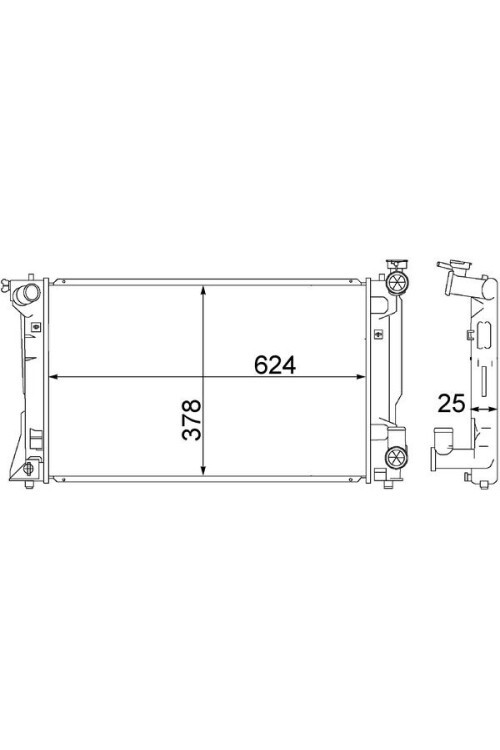 Kühlmittelkühler TOYOTA AVENSIS