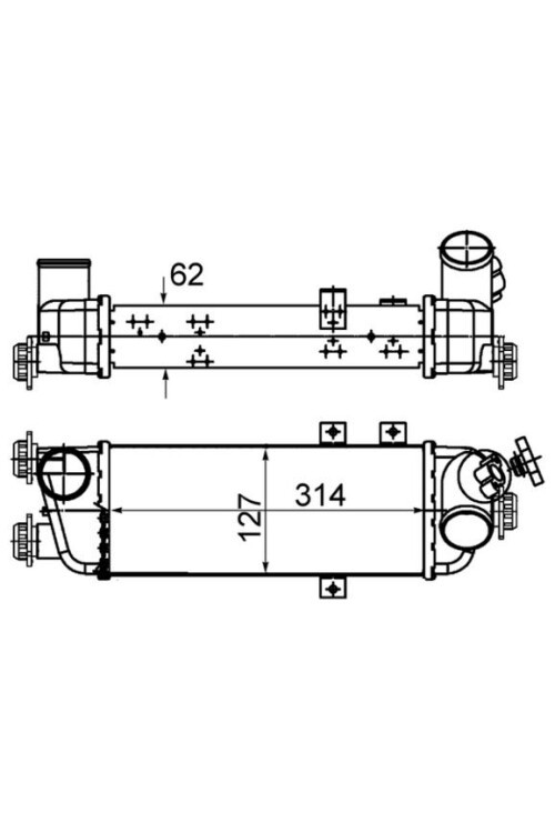 Ladeluftkühler KIA CEE D 1.6