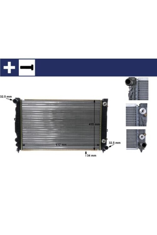 RADYATÖR A4-A6-PASSAT 2.8 V6-2.5 TDI-2.4-2.6 96-06 AC KLİMASIZ OTOM 630x397x36