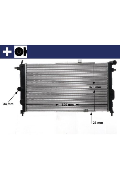 RADYATÖR VECTRA A 90-95 CALIBRA A 94-97 AC KLİMASIZ OTOM 618x375x28