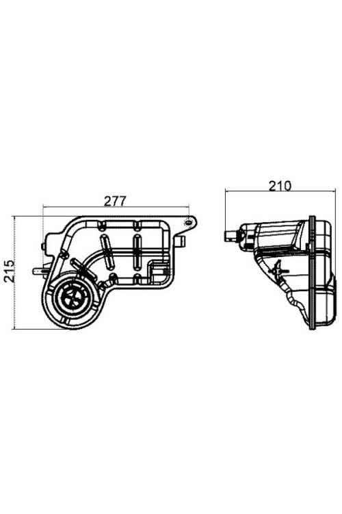 RADYATÖR YEDEK SU DEPOSU GENLESME KABI A6 CAGA-CAHA-CASB-CLAB-CMFA 2.0 TDİ-2.7 TDİ- 3.0 TDİ 04-11 CRT 20 000S