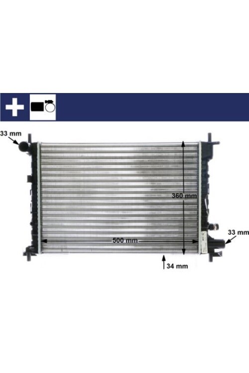 SU RADYATÖRÜ BENZINLI KLIMALI AC FIESTA/KA 1.4/1.6 BENZ 1995-2002 CR 381 000S