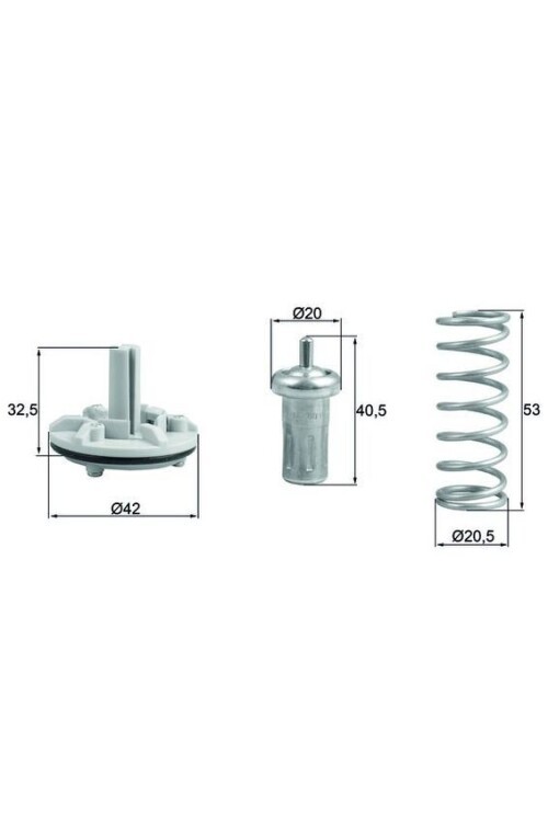 TERMOSTAT KOMPLE 80C GOLF 5-JETTA 11>TOURAN 10-15 FABIA 10-15 IBIZA 09>