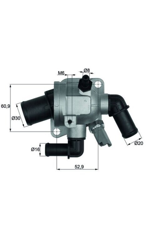 TERMOSTAT KOMPLE 88 C DOBLO-FIORINO-LINEA-PUNTO-CORSA D-ASTRA H-COMBO 1.3 MTJ 1.3 CDTİ MÜŞÜRLÜ