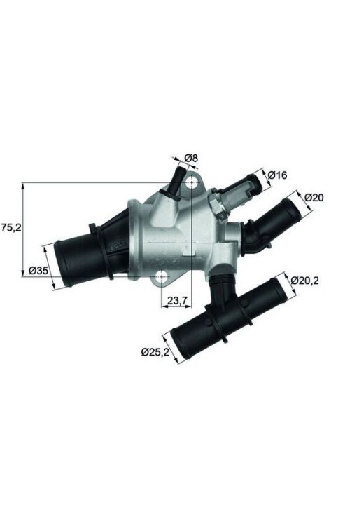 TERMOSTAT KOMPLE 88C FIAT STILO 04-06 ALFA ROMEO 147 01-10