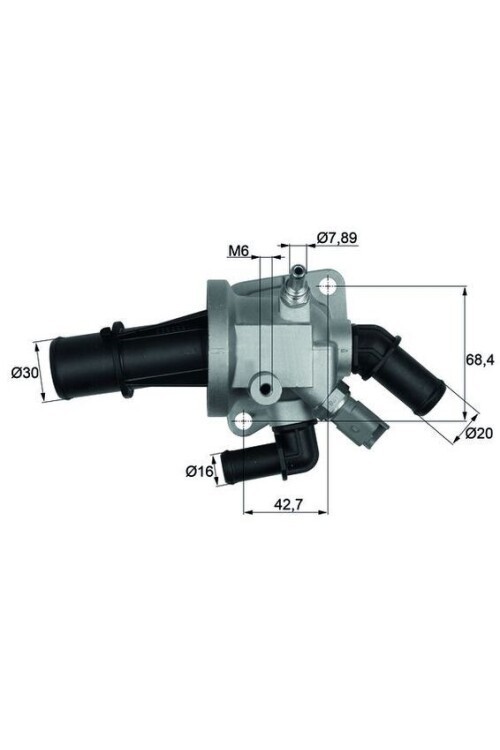 TERMOSTAT KOMPLE G852.88 ALBEA-DOBLO-PALIO-1.3 CORSA C-COMBO-MERIVA 1.3 CDTI MŞRLÜ 88C TI153.88