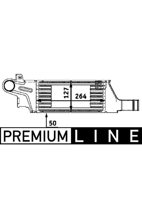 TURBO RADYATÖRÜ INTERCOOLER CORSA C 1.7DI-1.7DTI 00> 264x127x50