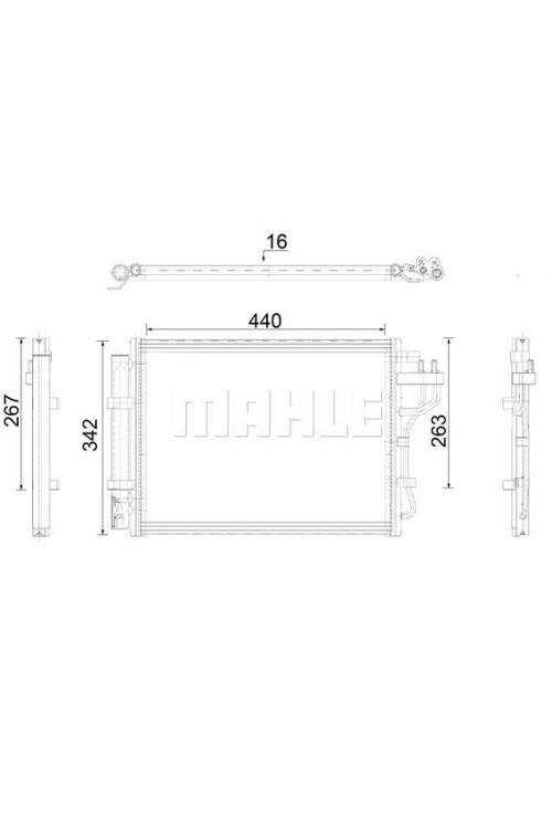 A-C CONDENSER HYUNDAI I10 1.0-1.2