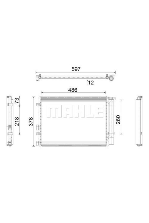 A-C CONDENSER HYUNDAI I20 1.4-1.6 CRDI