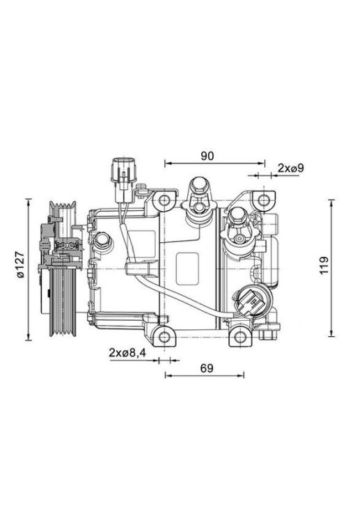A/C-Kompressor HYUNDAI I20 1.1 TCI