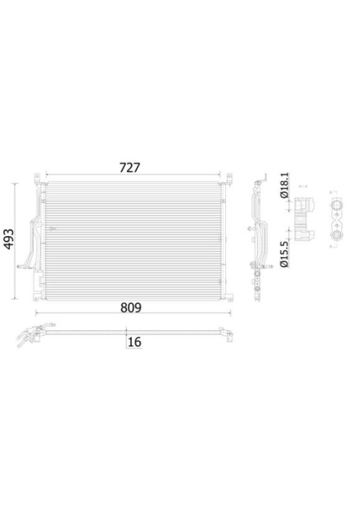 A/C-Kondensator AUDI A8