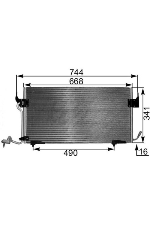 A/C-Kondensator CITROEN XSARA/PEUGEOT PAR