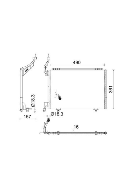 A/C-Kondensator FIESTA JA8 CCN