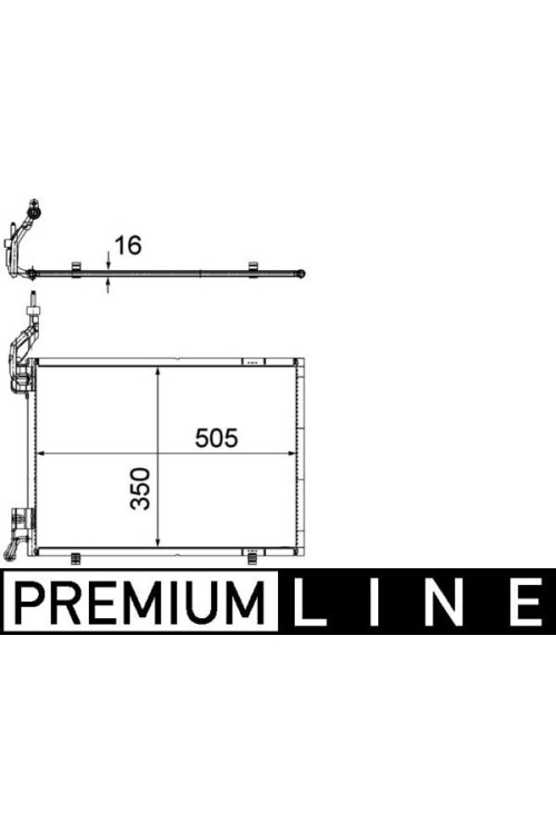 A/C-Kondensator FORD FIESTA 1.6 D 2008-
