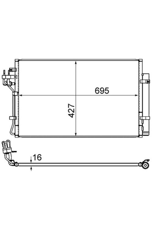 A/C-Kondensator HYUNDAI GENESIS