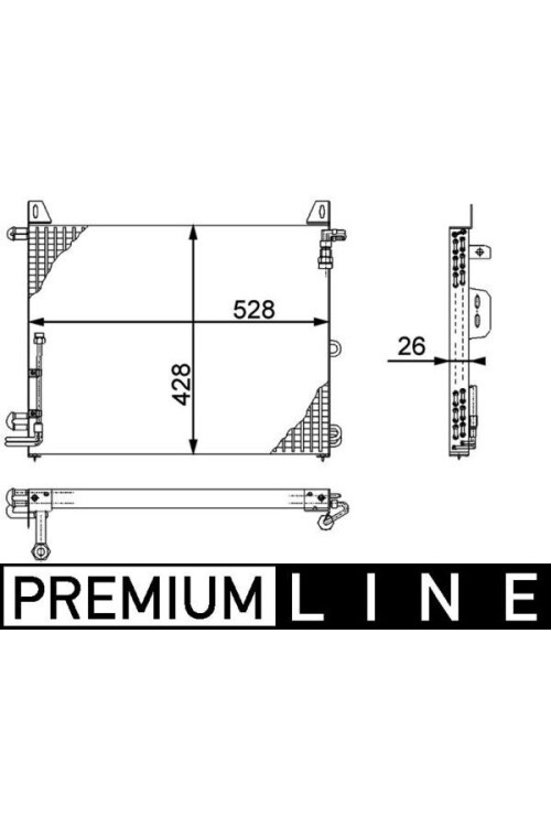 A/C-Kondensator MB SL R107