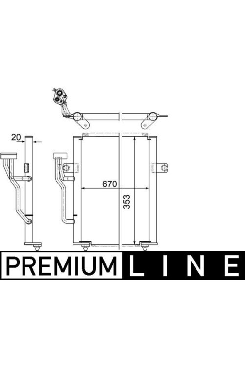 A/C-Kondensator MITSUBISHI CARISMA/SPACE