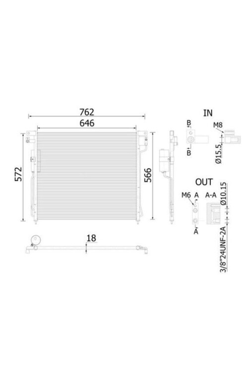 A/C-Kondensator NISSAN NAVARA