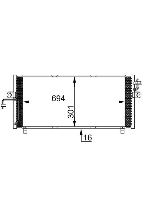 A/C-Kondensator NISSAN PRIMERA 09/00->