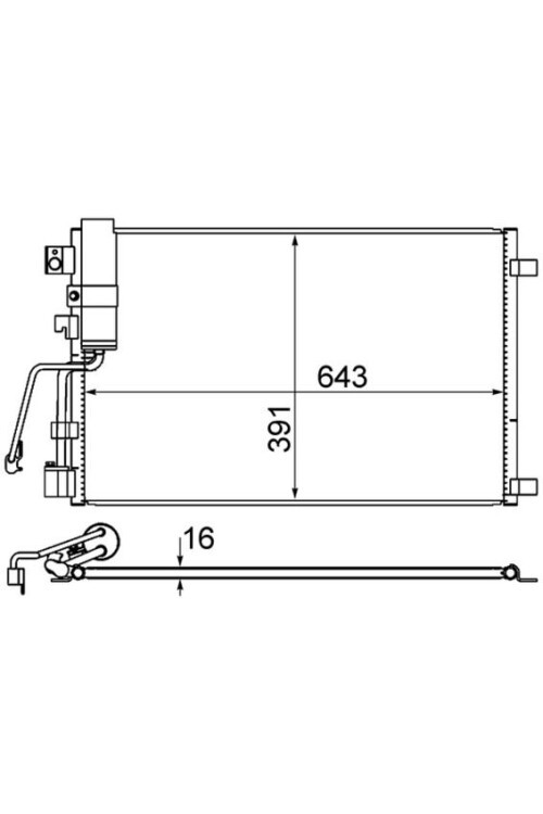 A/C-Kondensator NISSAN QASHQAI