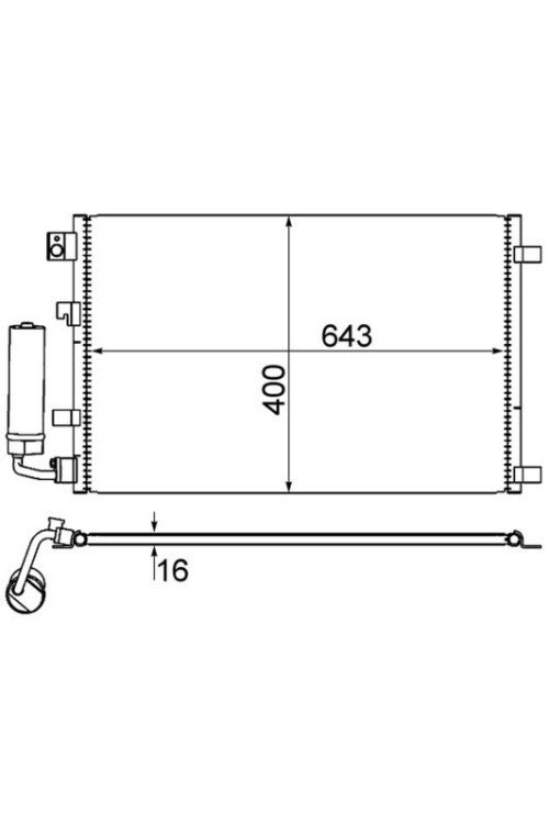 A/C-Kondensator NISSAN QASHQAI