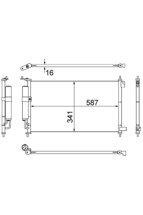 A/C-Kondensator NISSAN TIIDA / VERSA 07