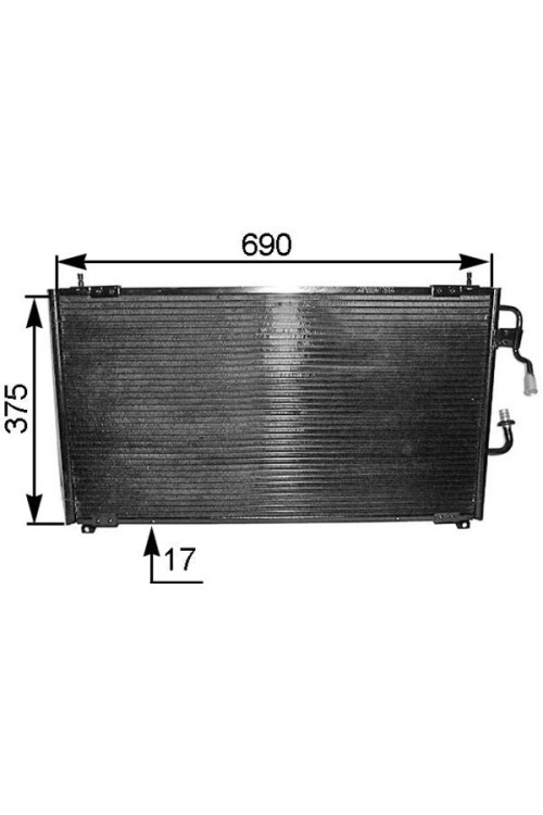 A/C-Kondensator PEUGEOT 406